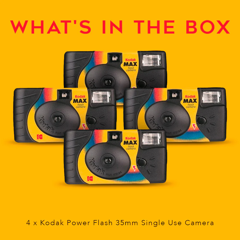 Kodak Power Flash 35mm Single Use Camera Bundle (4-Pack) - Image 6