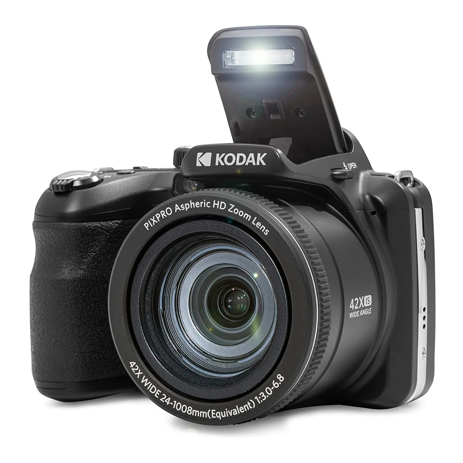 Kodak Pixpro AZ425 Astro Zoom 20MP Camera with 42X Optical Zoom (Black) with 32GB SD Card Bundle - Image 5
