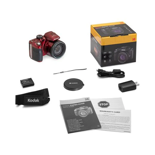 Kodak PIXPRO AZ425 Astro Zoom 20MP Camera with 42x Zoom (Red) with Accessory kit - Image 11