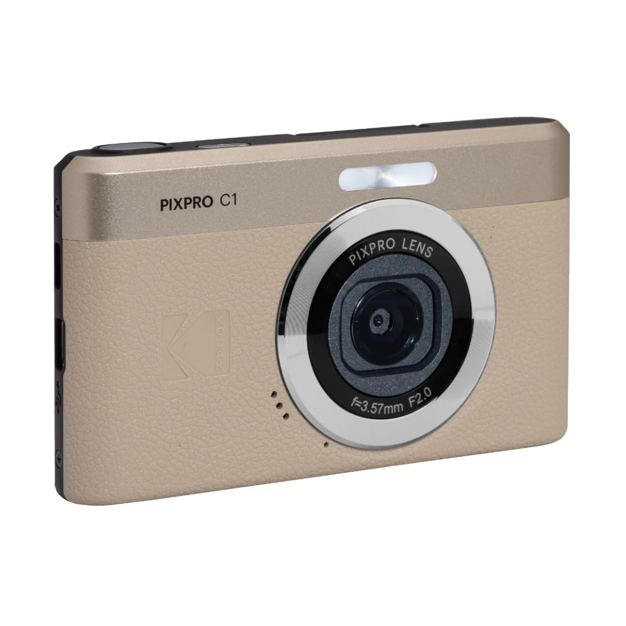 KODAK PIXPRO C1 Friendly Zoom 13MP 1080p Digital Camera - 26mm F/2.0 (Tan) - Image 2