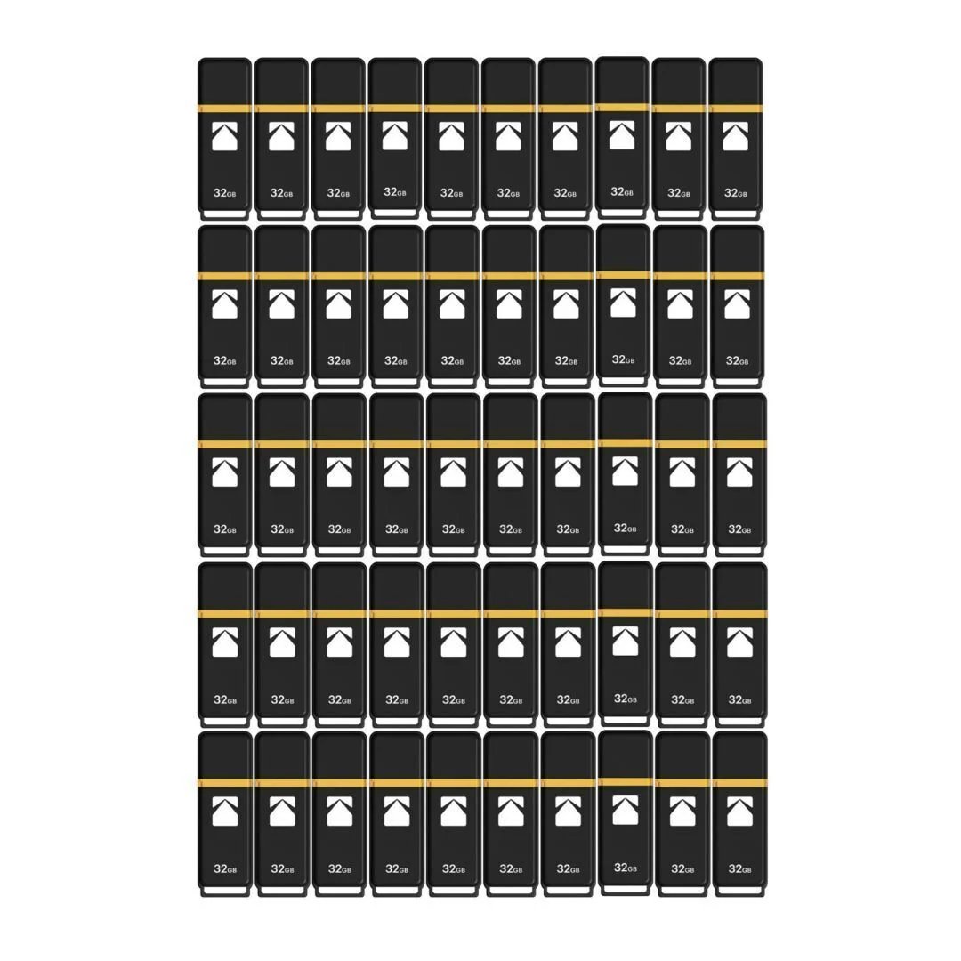 Kodak 32GB USB 3.2 USB Flash Drive (50-Pack)