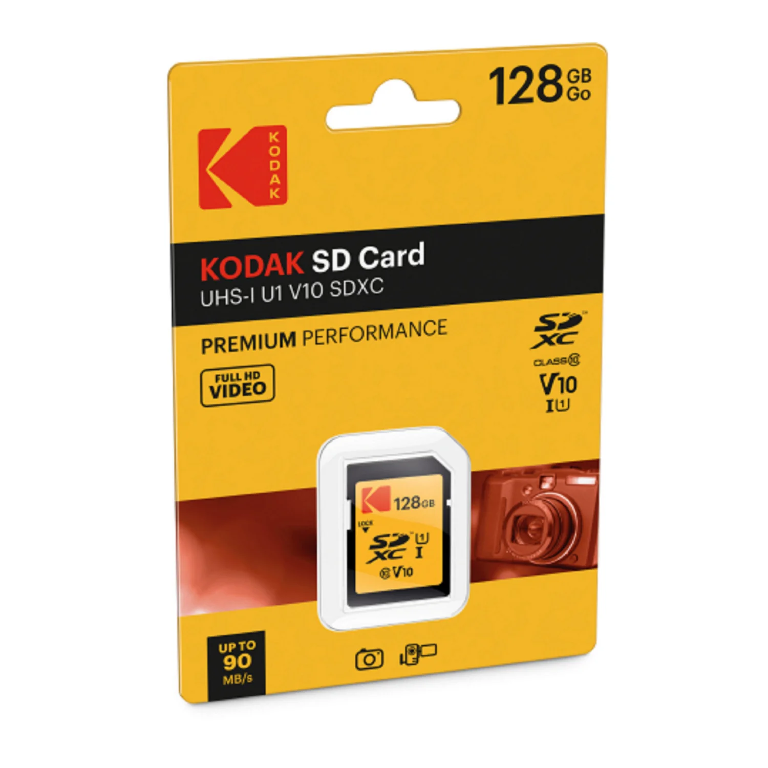 Kodak 128GB SD Class 10 UHS-I U1 V10 Full HD Memory Card with Up to 25MB/s Speed - Image 2