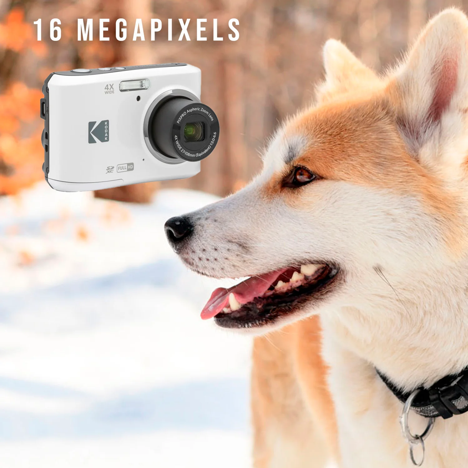Kodak PIXPRO FZ45 Friendly Zoom Digital Camera (White) with Travel Organizer and Storage Case Bundle - Image 6