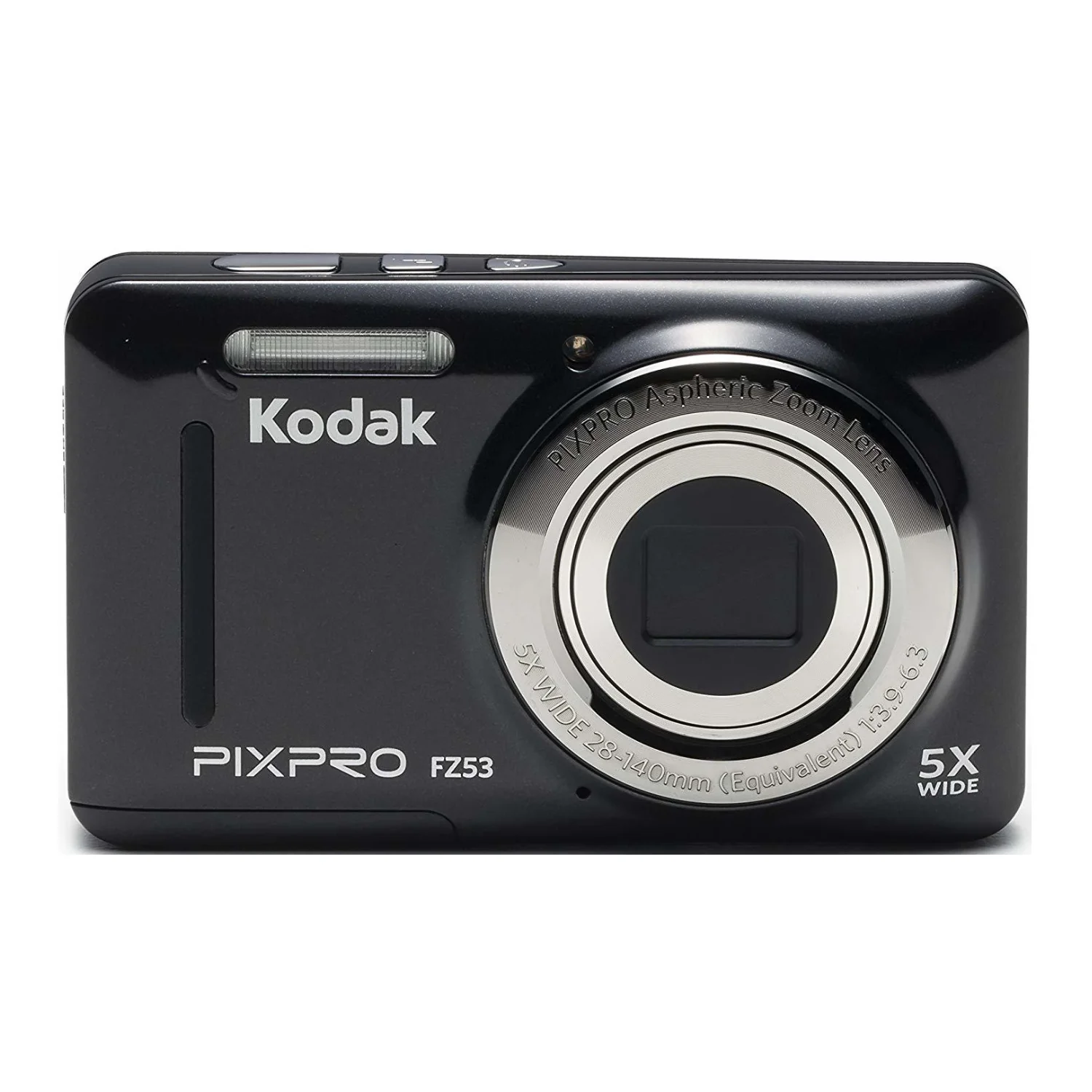 Kodak PIXPRO Friendly Zoom FZ53 Digital Camera (Black) with 16GB SD Card and Accessory Bundle - Image 2