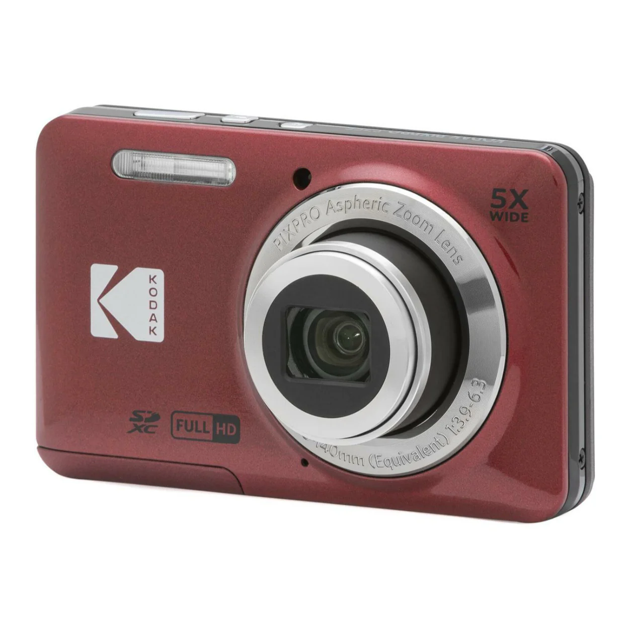 Kodak PIXPRO Friendly Zoom FZ55 Digital Camera (Red) with Accessories Bundle - Image 7