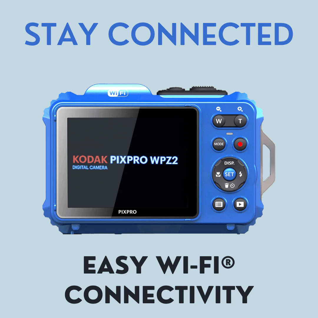 Kodak PIXPRO WPZ2 Rugged Waterproof 16MP Digital Camera with 4x Optical Zoom (Blue) Bundle - Image 5