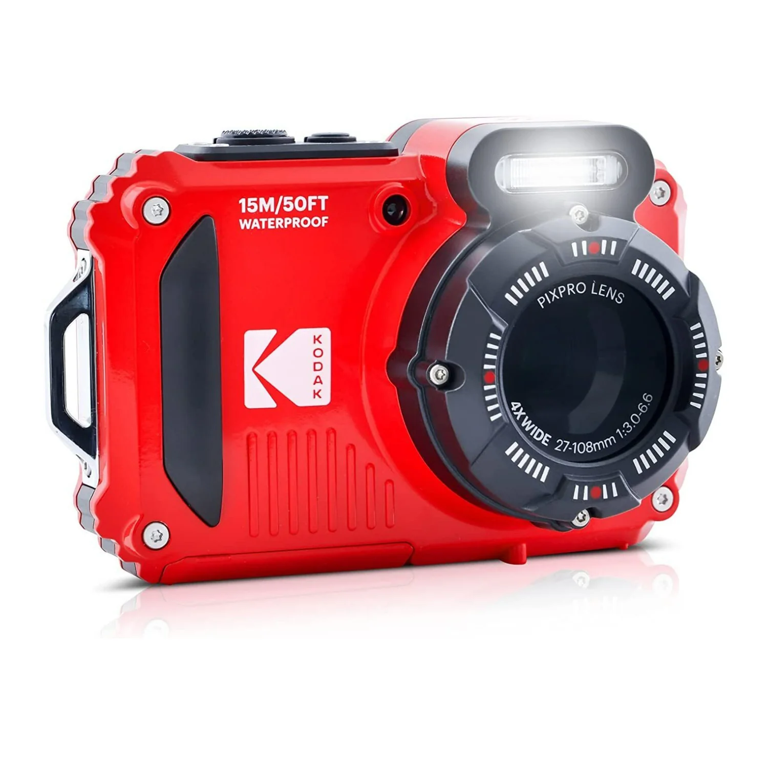 Kodak Pixpro WPZ2 Waterproof Shockproof Dustproof 16MP 4x 2.7-Inch LCD Digital Camera (Red) - Image 4