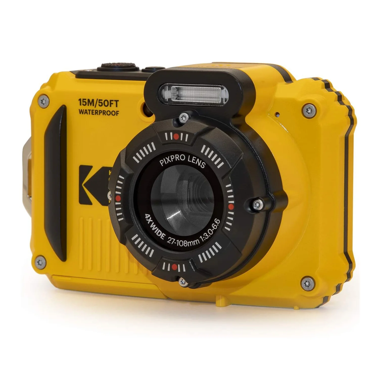 Kodak PIXPRO WPZ2 Rugged Waterproof 16MP Camera with 4x Zoom (Yellow) with Case and 32GB MicroSD - Image 5