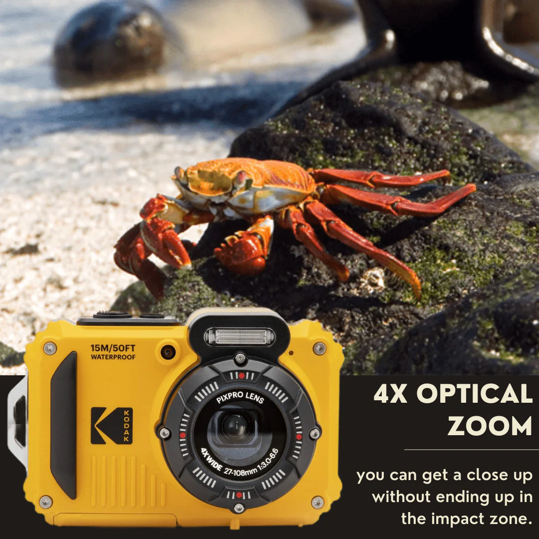 Kodak PIXPRO WPZ2 Rugged Waterproof 16MP Digital Camera with 4x Optical Zoom Bundle - Image 4