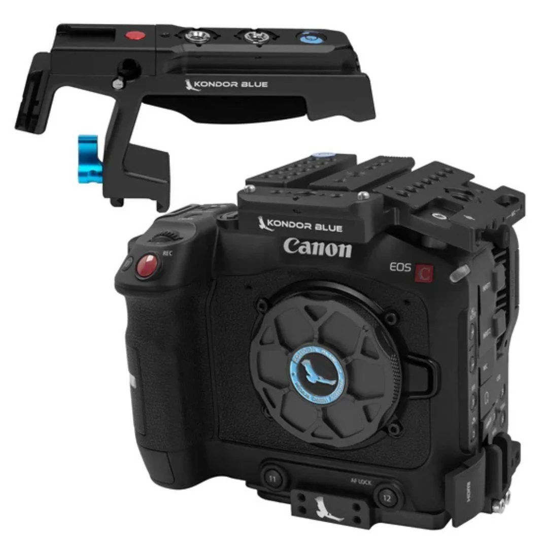 Kondor Blue Canon C70 Modular Design Camera Cage with Top Handle and Mic Mount (Raven Black)