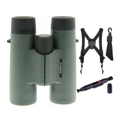 Kowa 10.5x44 Prominar XD Lens Roof Prism Binoculars with Harness Bundle - Image 2
