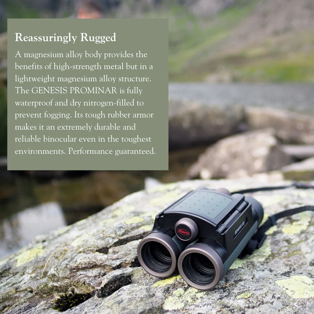 Kowa 10.5x44 Genesis Prominar XD Lens Roof Prism Binocular with Aluminum Tripod Bundle - Image 4