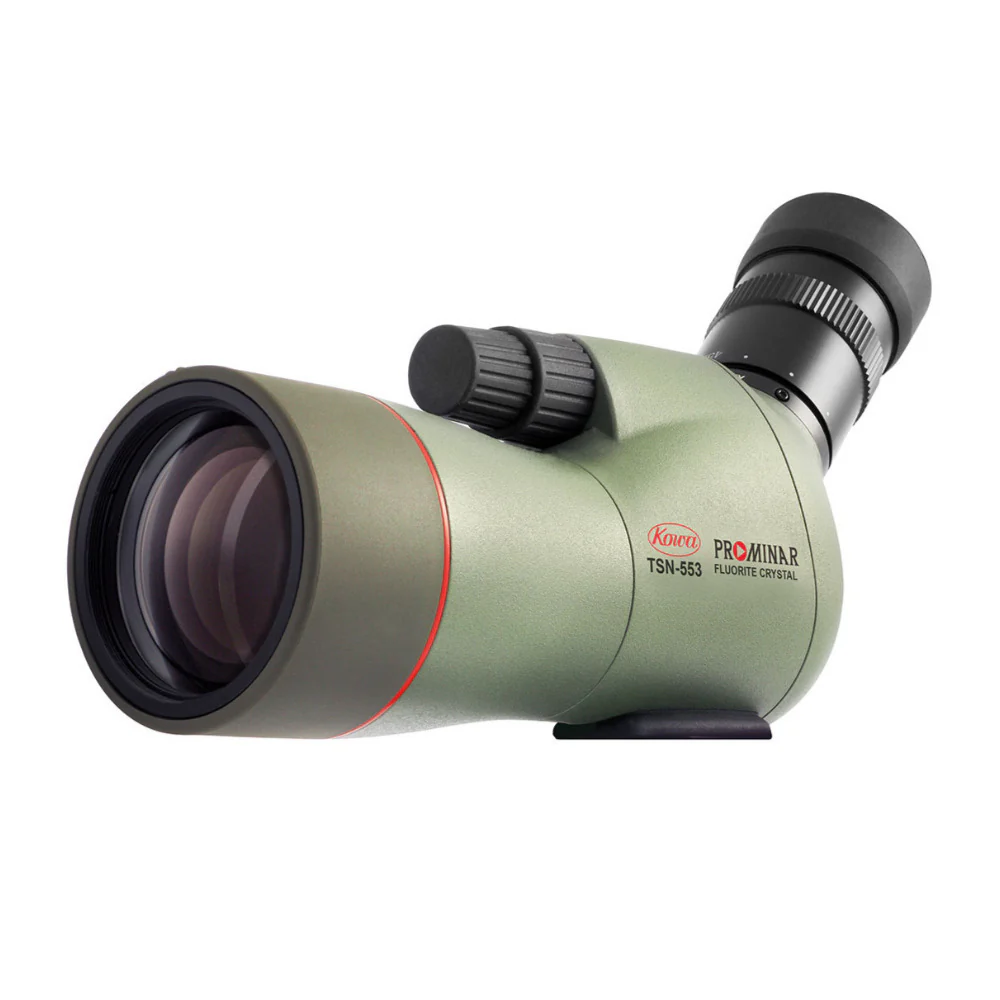 Kowa 55mm Fluorite Prominar Angled Spotting Scope with Lens Cleaning Pen and Tripod - Image 6