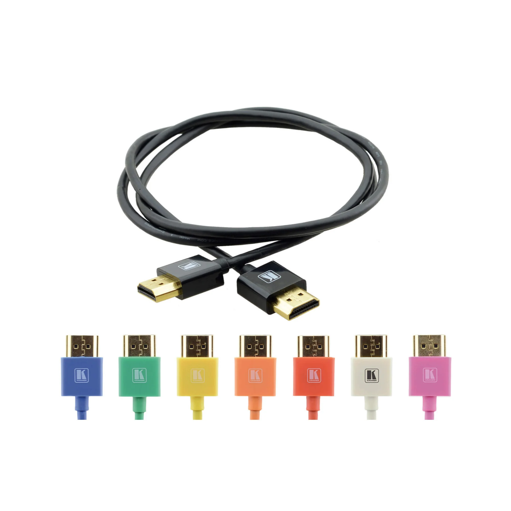 Kramer Ultra–Slim Flexible High–Speed HDMI Cable with Ethernet - 3.00m (10ft) - Image 2