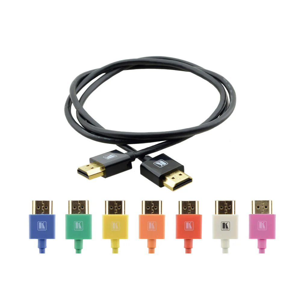 Kramer Ultra–Slim Flexible High–Speed HDMI Cable with Ethernet (6 ft) - Image 2