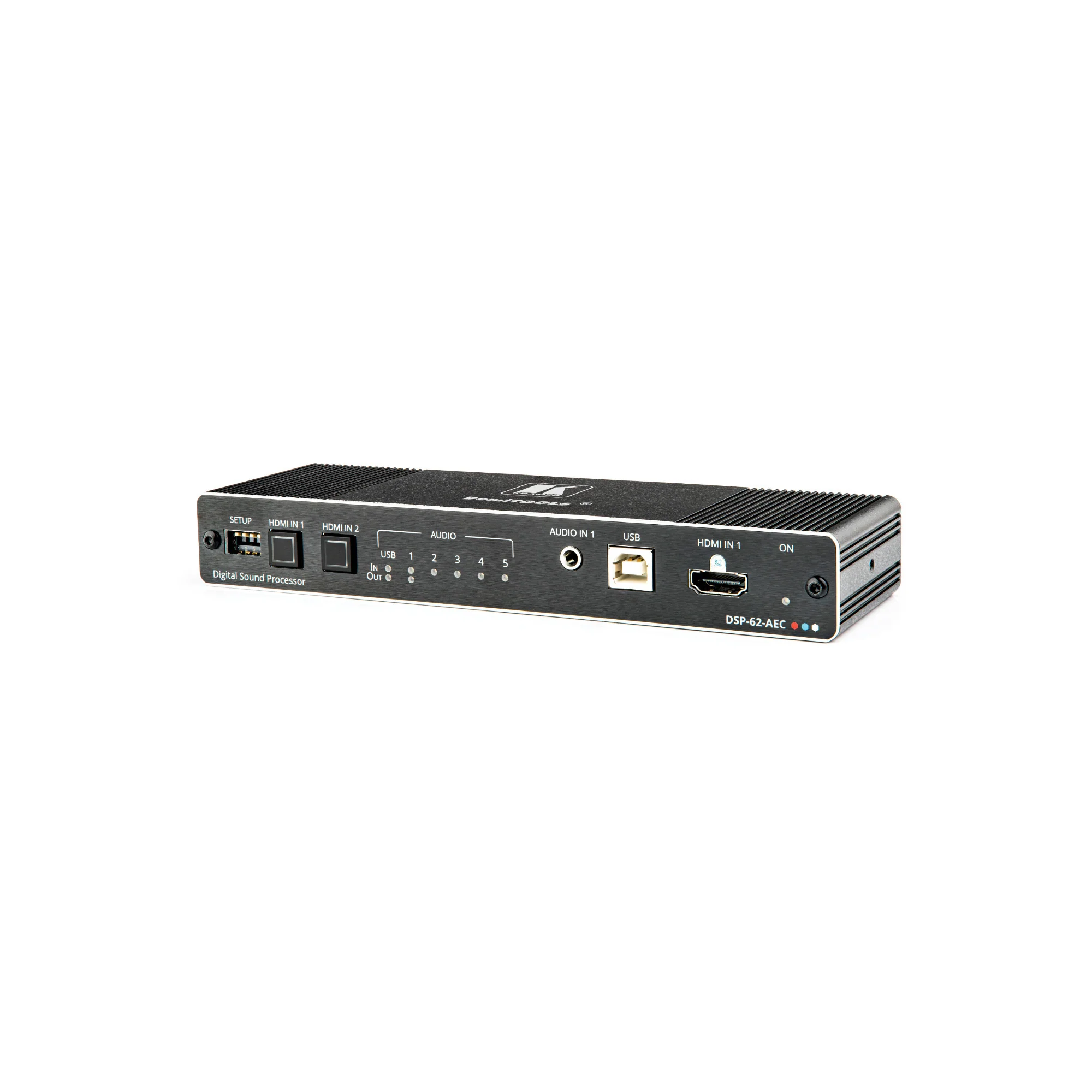 Kramer DSP-62-AEC 6x2 PoE Audio Matrix with DSP and AEC HDMI De-Embedding USB Interface 4K/60 UHD - Image 2
