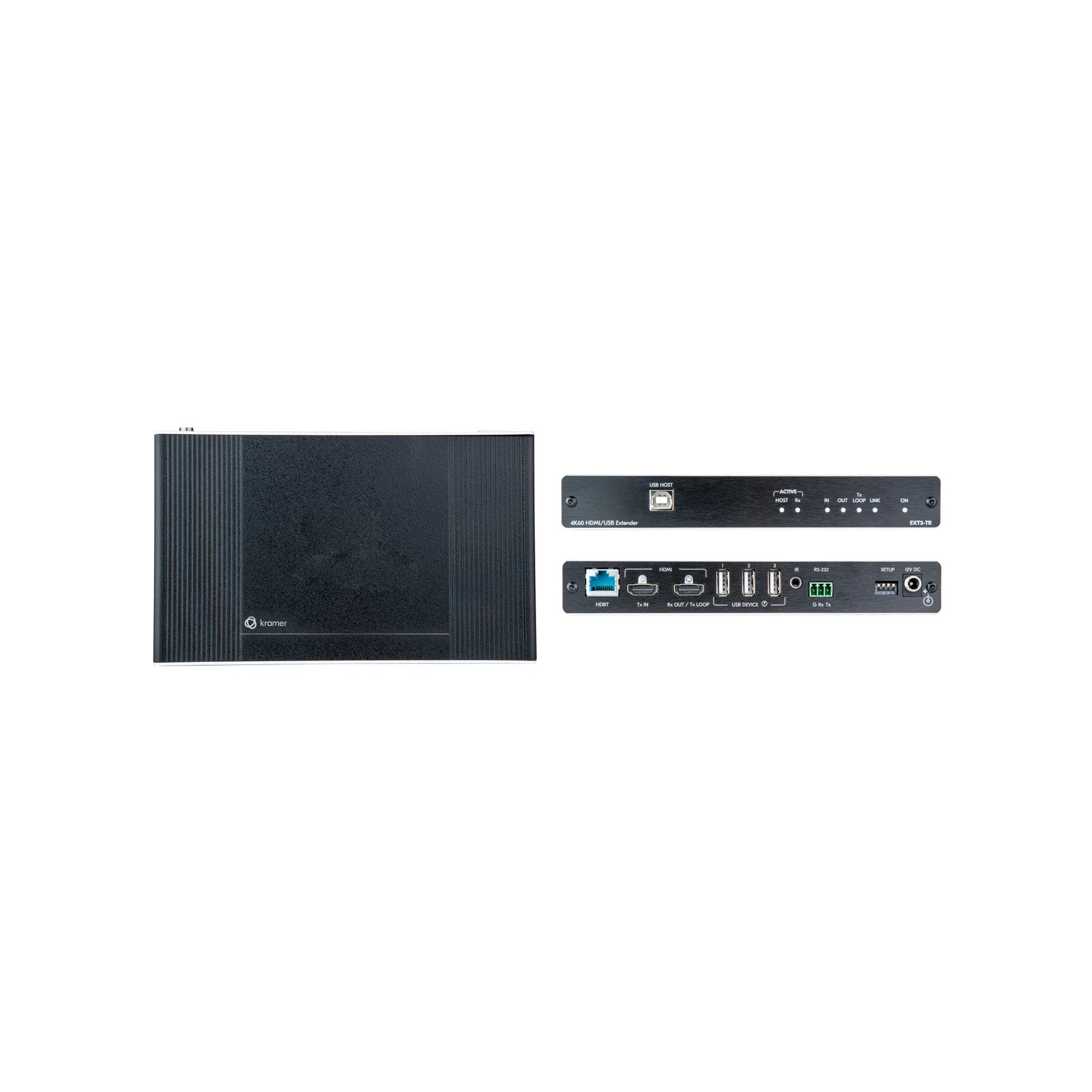 Kramer 4K60 4:4:4 HDMI Extender with USB, RS–232 & IR over Long–Reach HDBaseT 3.0