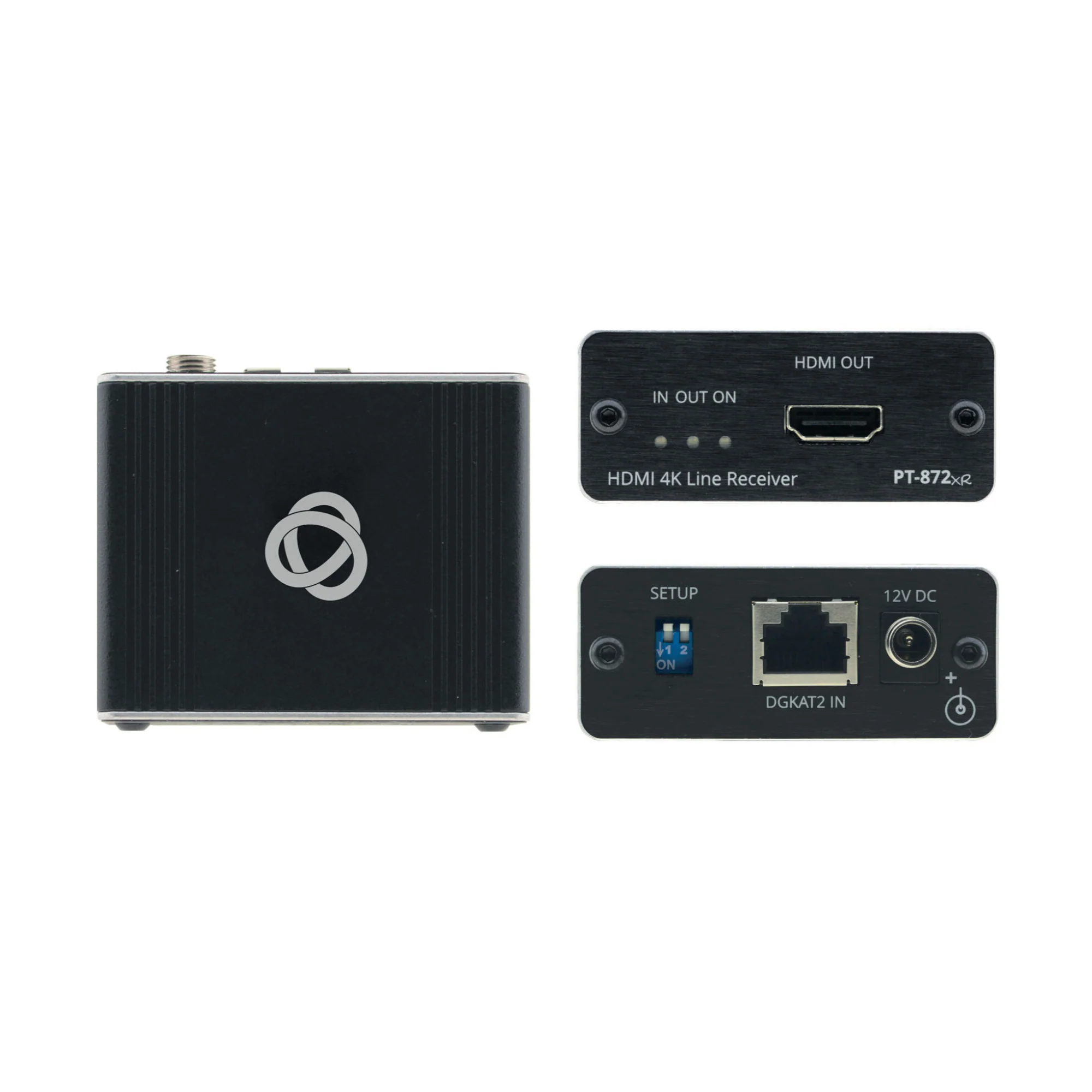 Kramer PT-871/2xr-KIT 4K HDR HDMI Compact PoC Extender over Long–Reach DGKat 2.0 - Image 2