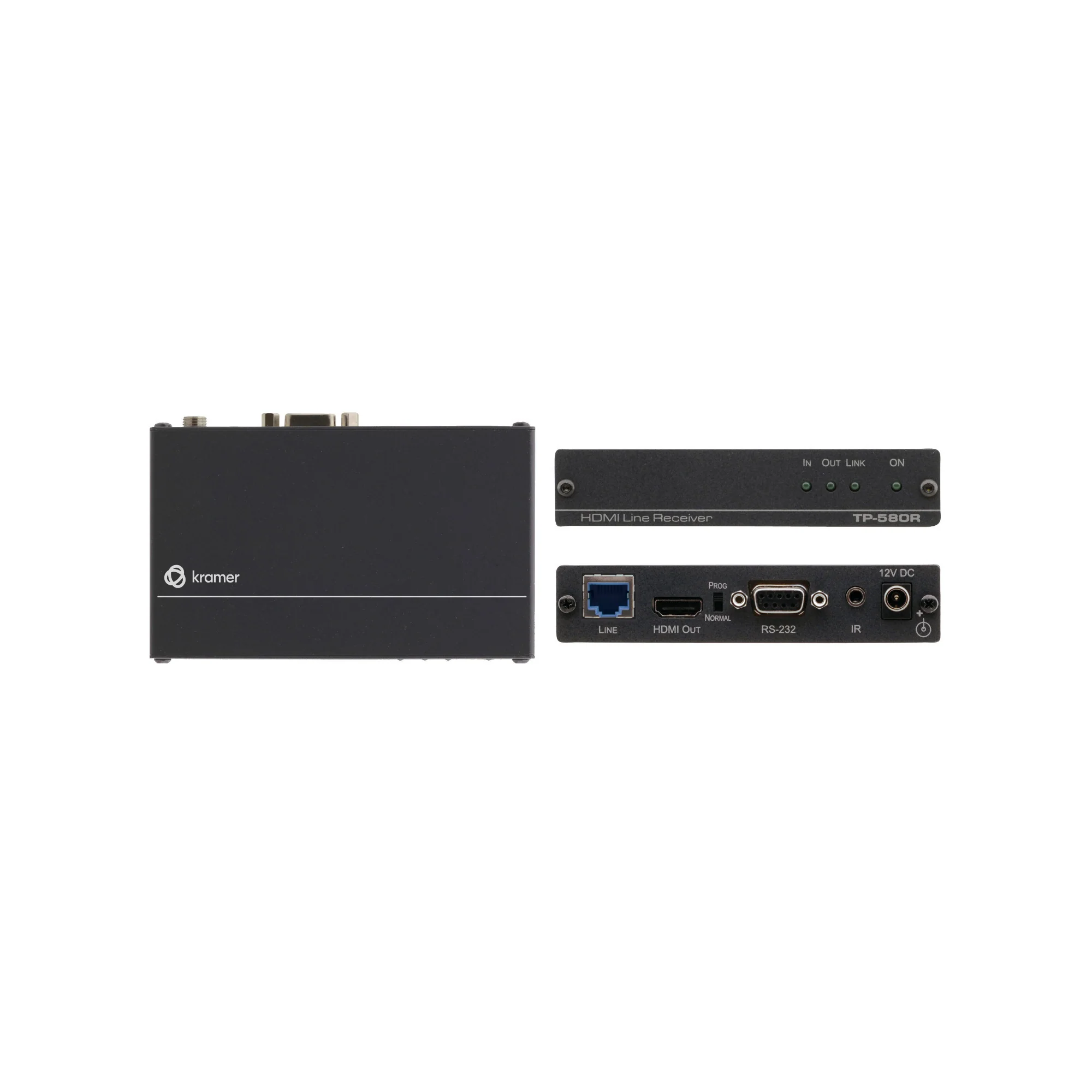 Kramer 4K60 4:2:0 HDMI HDCP 2.2 Receiver with RS–232 and IR over Long–Reach HDBaseT