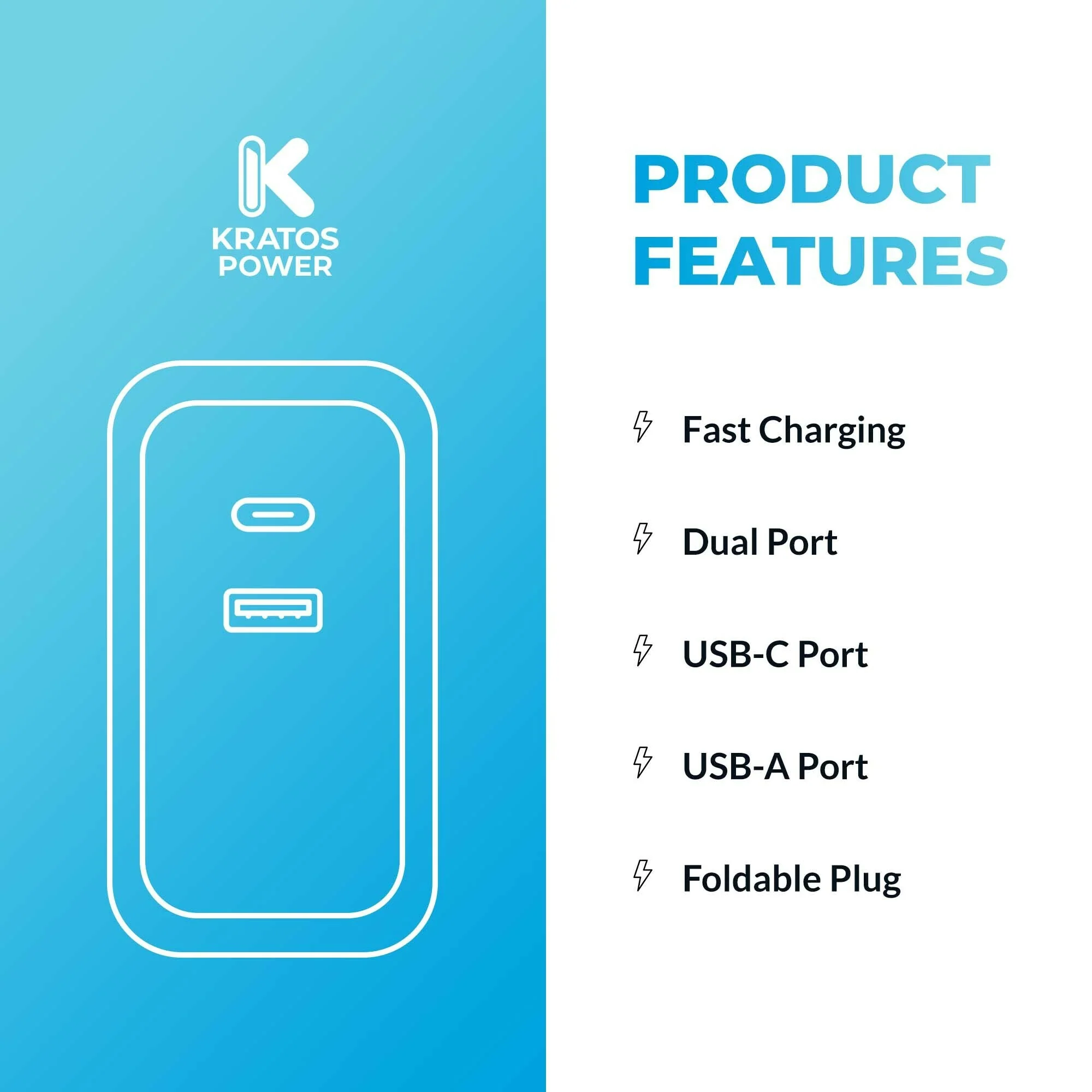 Kratos Power 30W PD Two-Port Power Adapter - Image 3