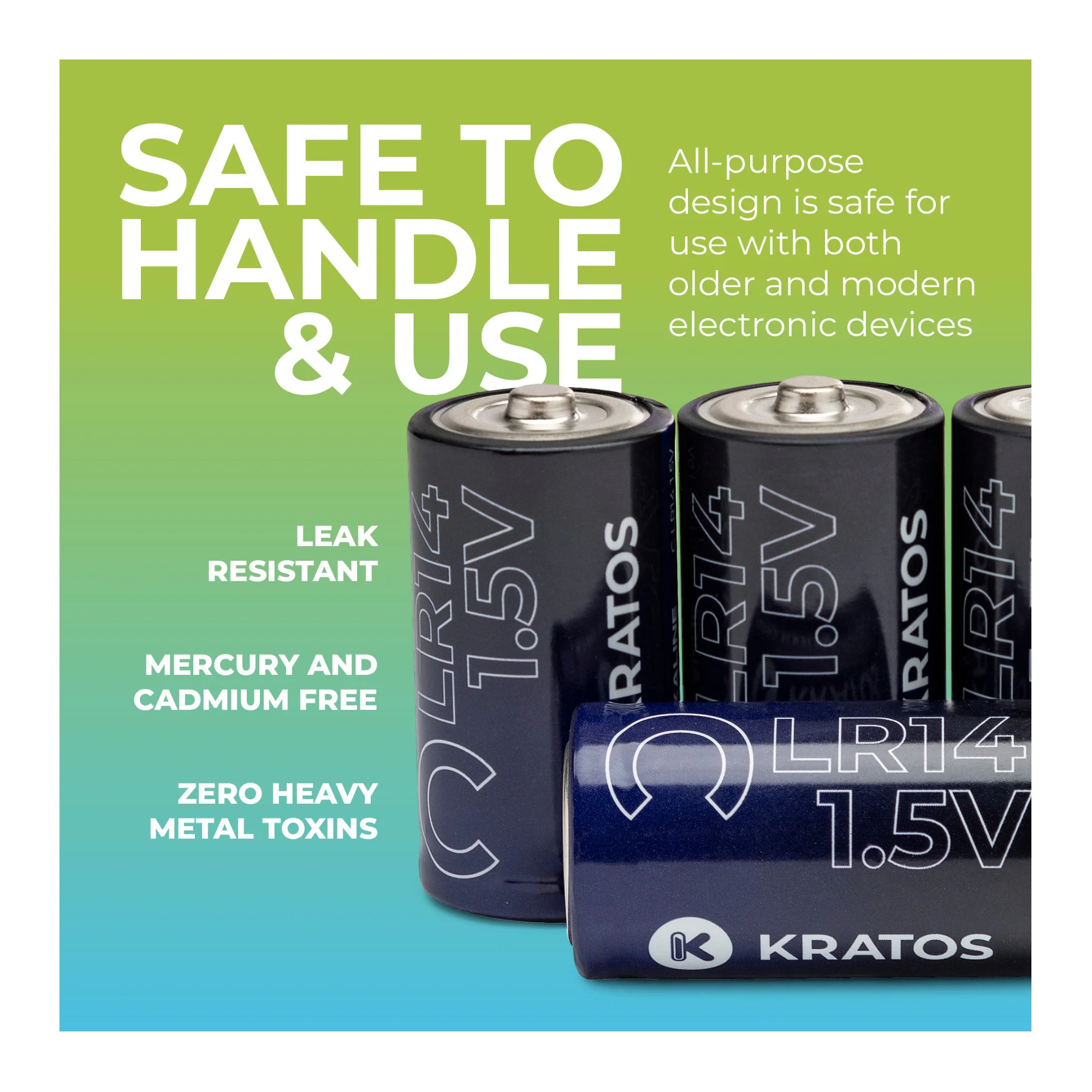 Kratos Power High-Performance Ultra Alkaline C Cell Batteries (12-Pack) - Image 5