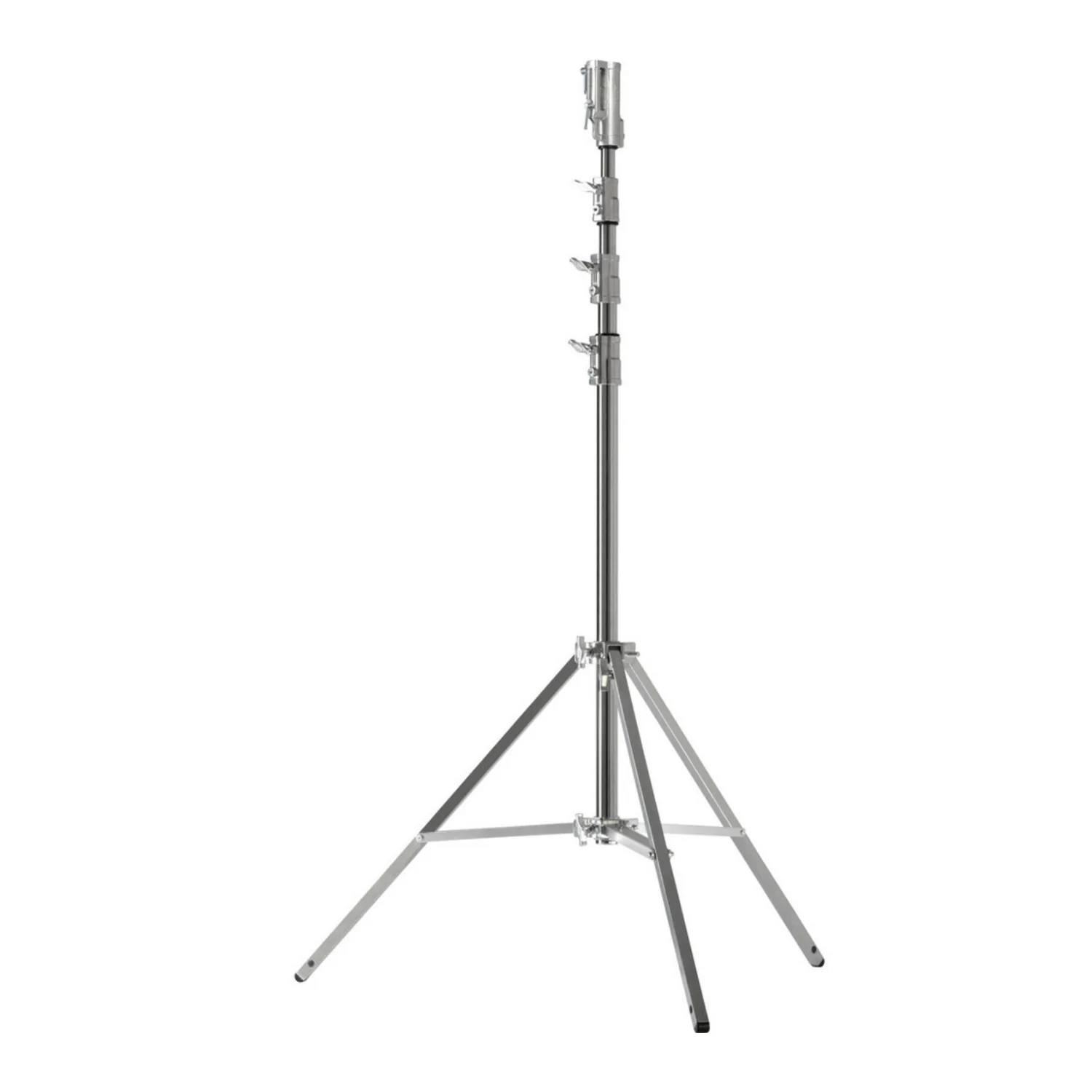 Kupo Master High Cine Stand with Triple Function Universal Head and Leveling Leg (Silver) - Image 2