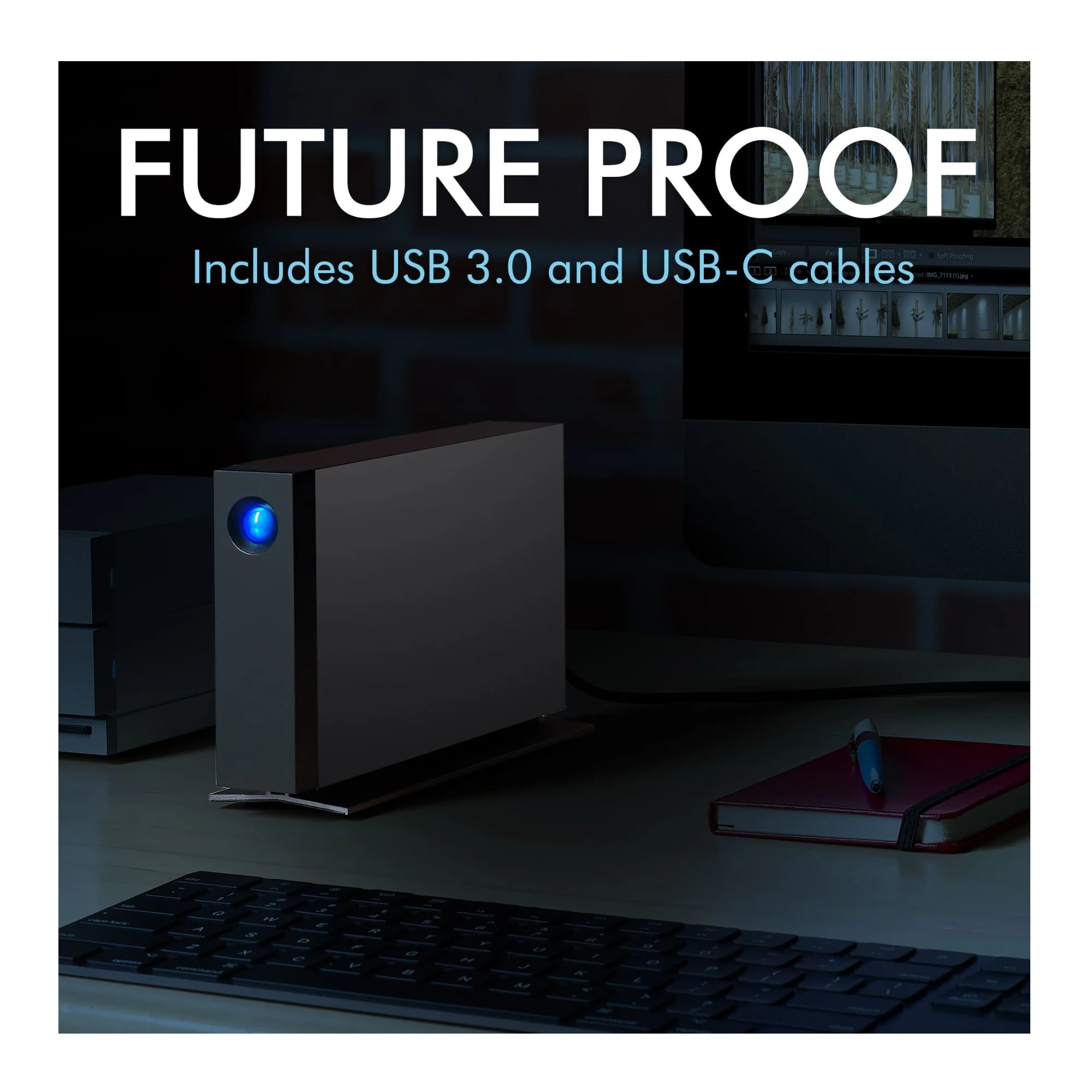 LaCie d2 Professional 8TB USB 3.1 Type-C External Desktop Hard Drive - Image 6
