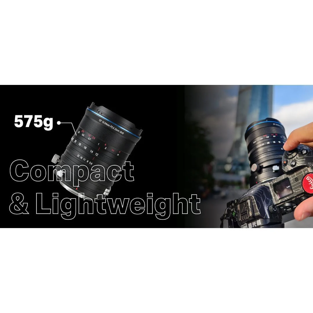 Laowa 12-24mm APS-C F5.6 Wide Angle Zoom Shift CF Lens with Distortion Control (Black, Fuji X Mount) - Image 5