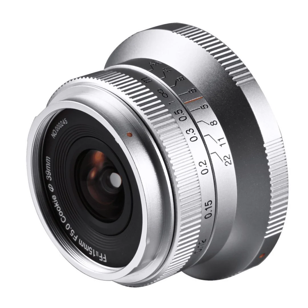 Laowa 15mm f5 Cookie FF Lens with 110-Degree Angle of View and Compact Body (Silver, Sony E Mount) - Image 2