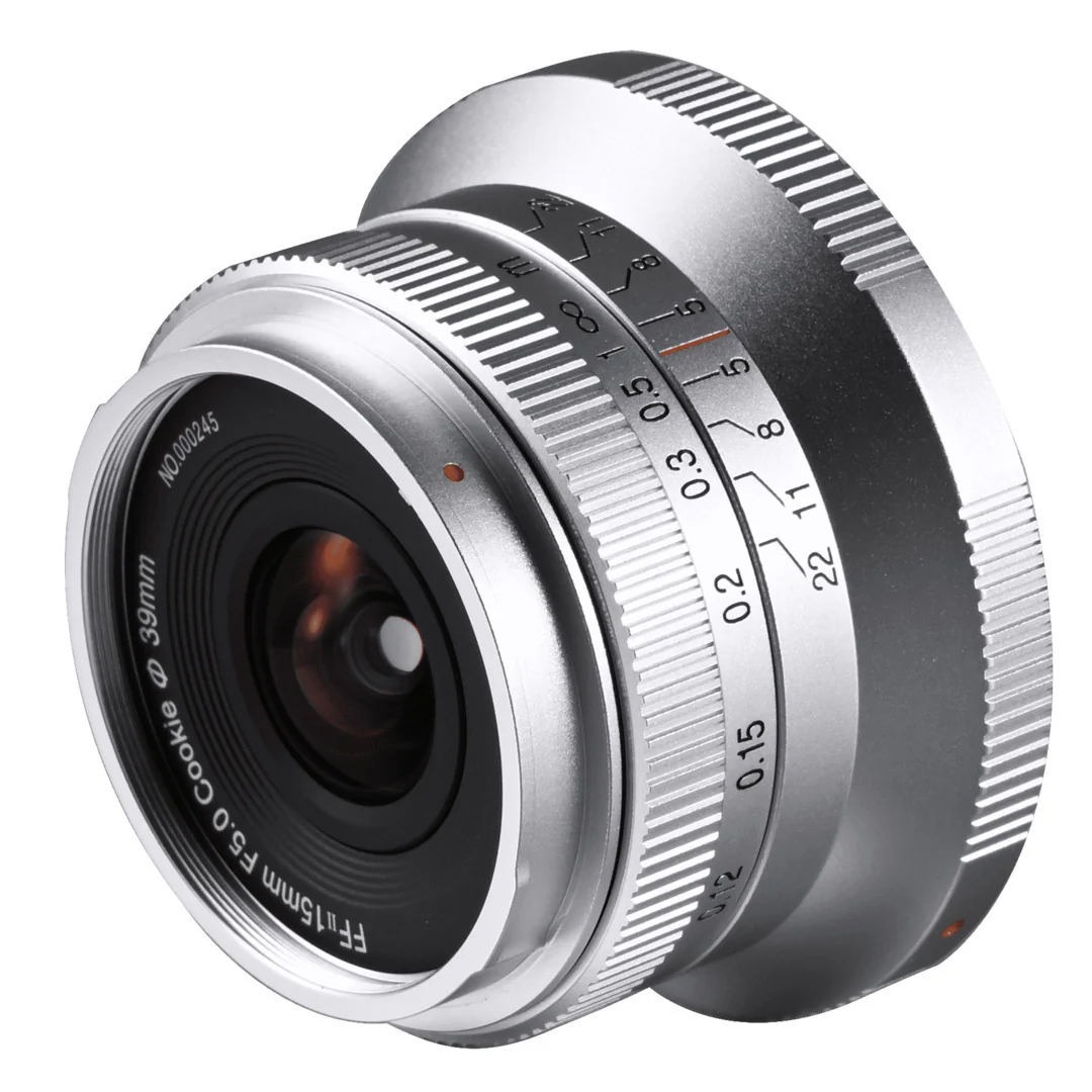 Laowa 15mm f5 Cookie FF Lens with 110-Degree Angle of View and Compact Body (Silver, Canon RF Mount) - Image 2