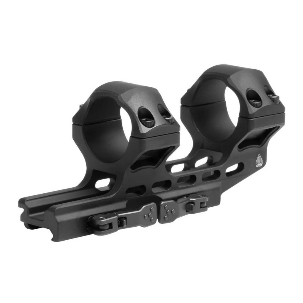 UTG ACCU-SYNC 30mm QR Picatinny Cantilever Mount with 34mm Offset (Matte Black, High Profile)