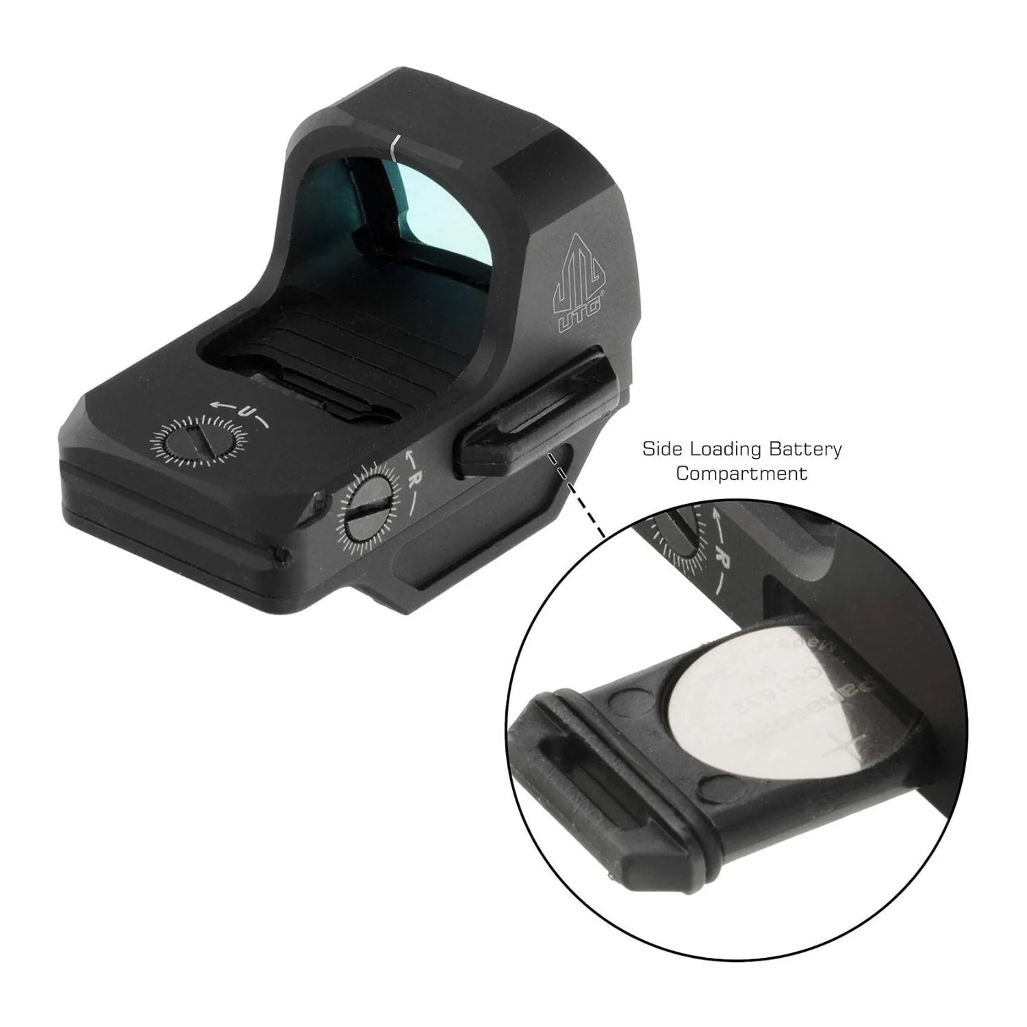 UTG OP3 Micro SLS Red 4.0 MOA Matte Black Dot Sight with Waterproof Construction - Image 5