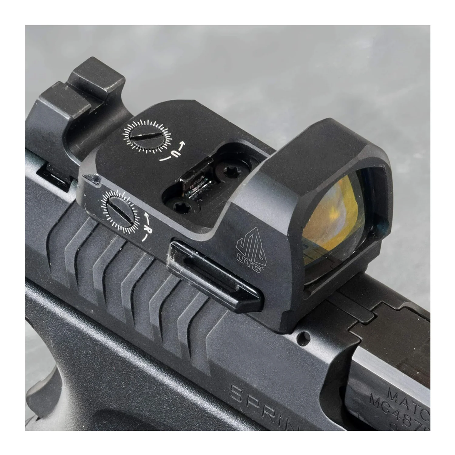 UTG OP3 Micro SLS Red 4.0 MOA Matte Black Dot Sight with Waterproof Construction - Image 6