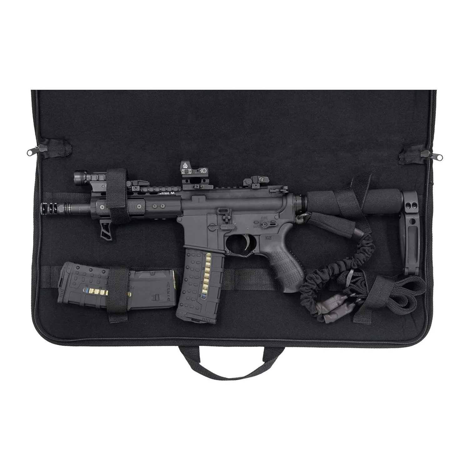 UTG Homeland Security 25 Inch Polyester Gun Black Case with Zippered Closures - Image 5