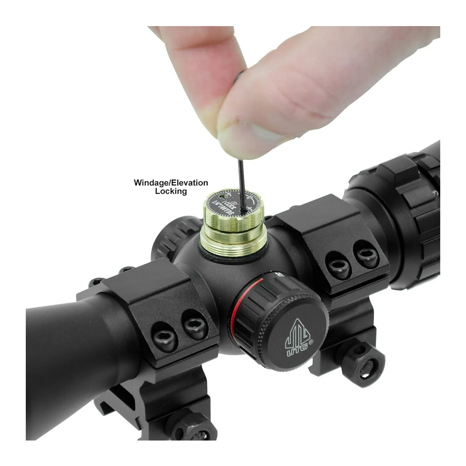 UTG 2 to 7X32 1-Inch Black Handgun Scope with Up to 25 Inch of Eye Relief - Image 5