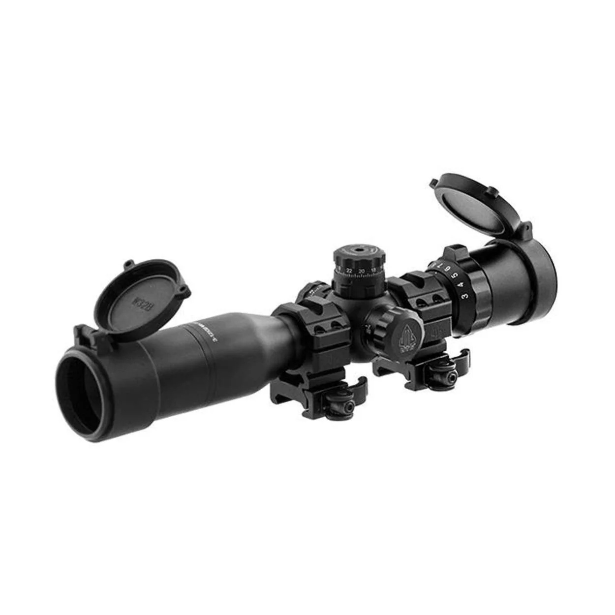 UTG 3-12x32 BugBuster Riflescope, Matte Black with Second Focal Plane - Image 2