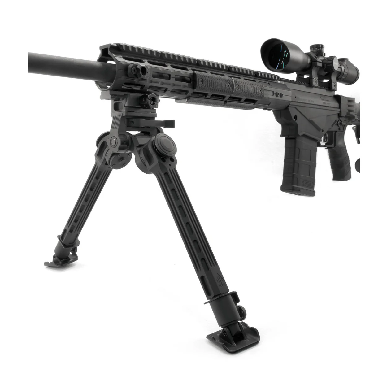 UTG Big Bore Full Stability Bipod 9 to 14-Inch Center Height, Picatinny (Black) - Image 3