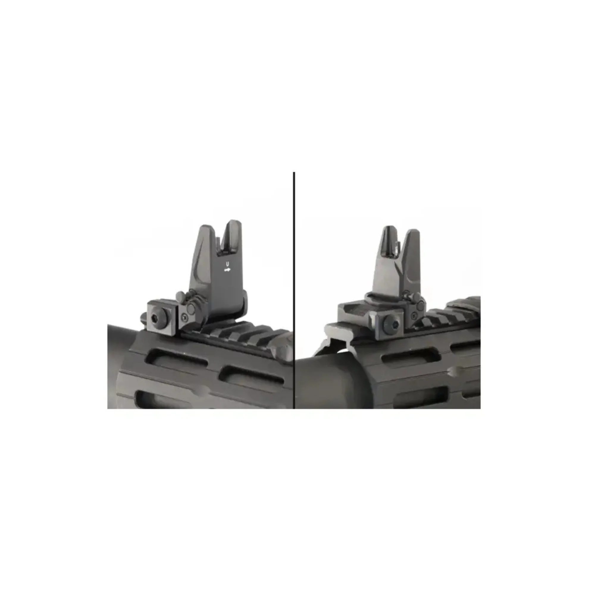 UTG PRO Flip-up Front Sight Elevation Adjustable A2 FSP Picatinny (Black) - Image 4