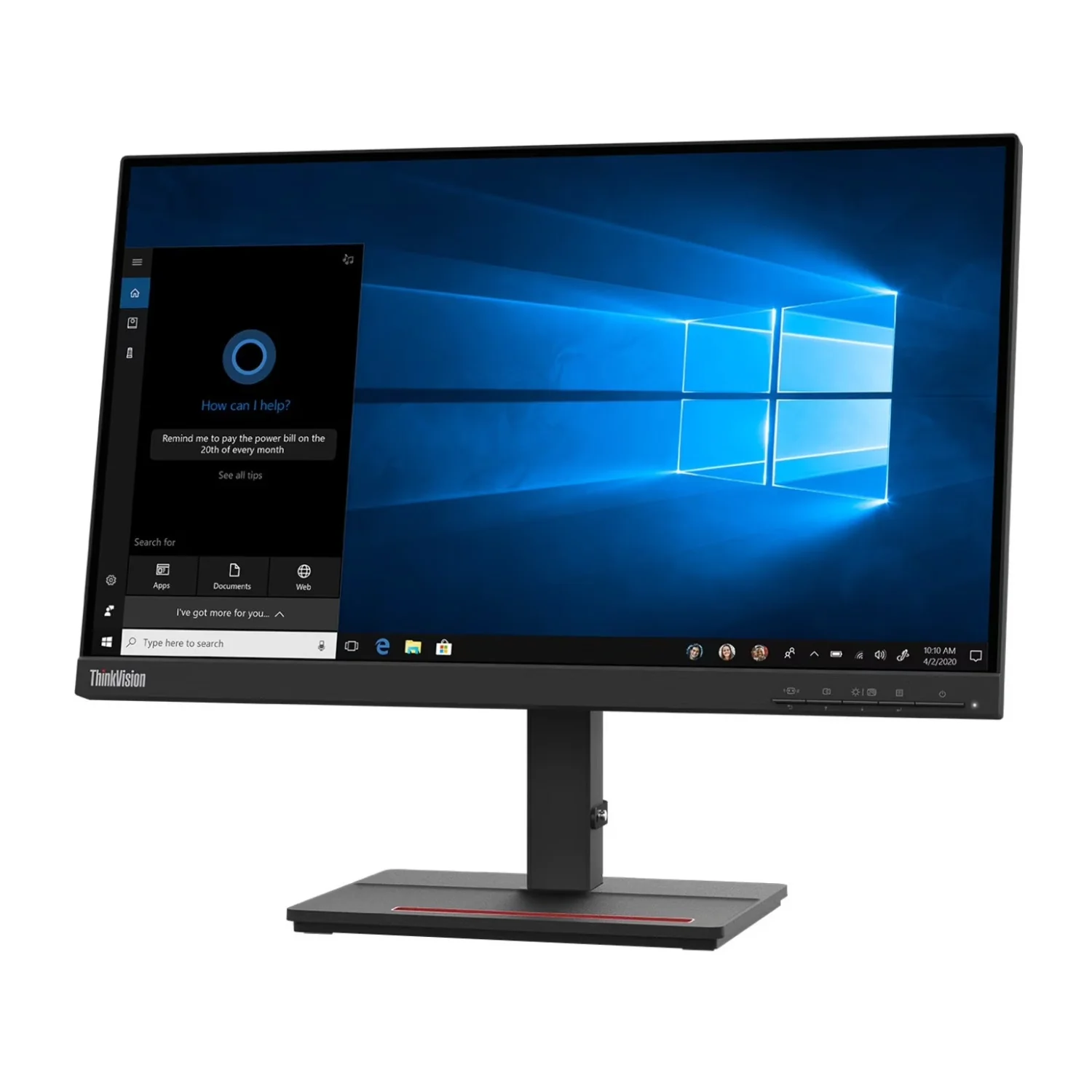 Lenovo ThinkVision S24e-20 23.8-Inch VA Full HD WLED LCD Monitor (Raven Black) - Image 3
