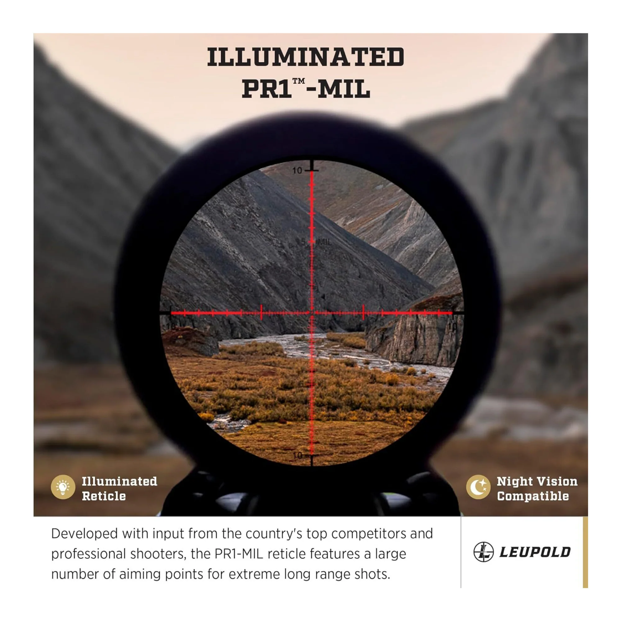 Leupold Mark 4HD 4.5-18x52 M5C3 FFP Riflescope (34mm, Matte Black) - Image 5