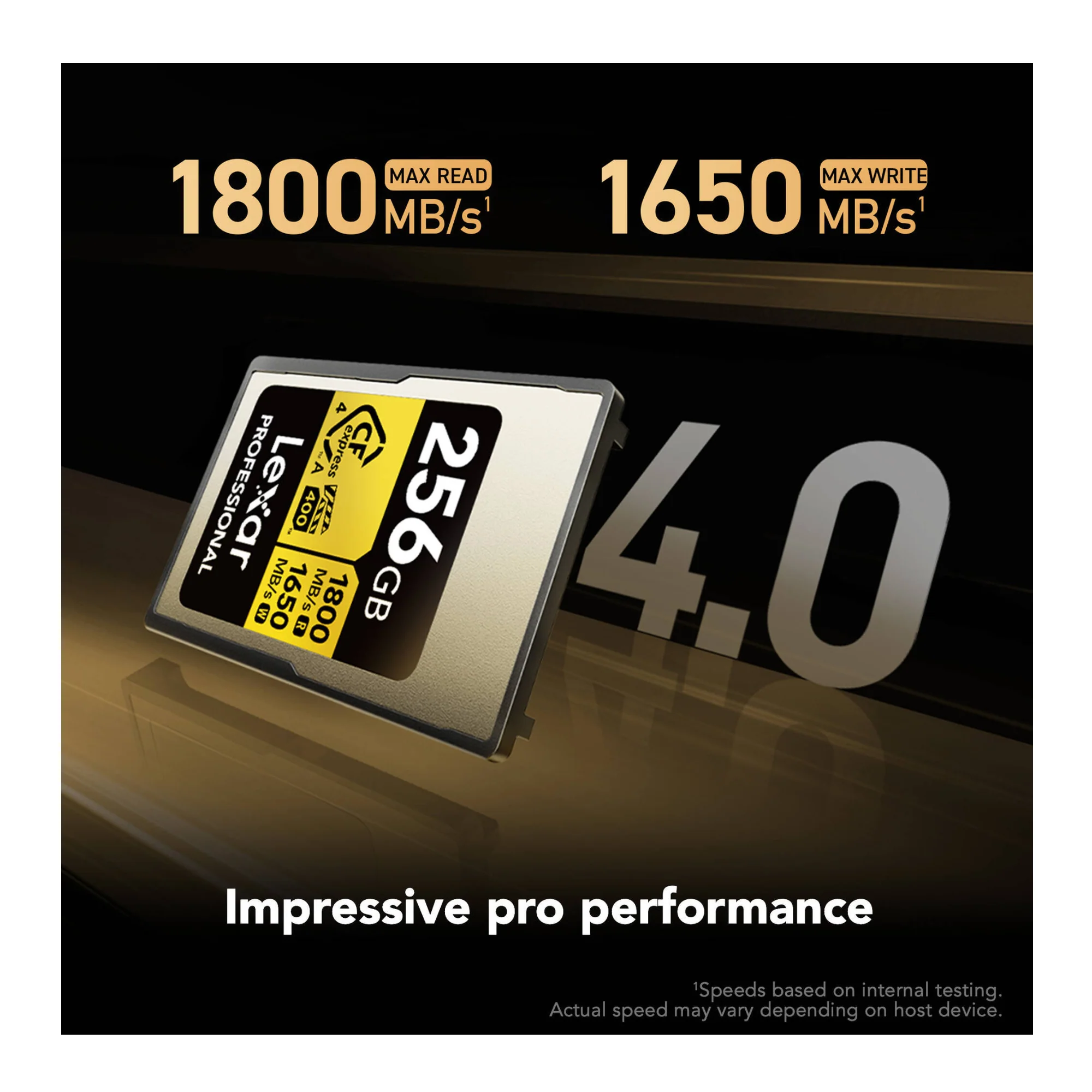 Lexar Gold Series Professional 256GB CFexpress 4.0 Type-A Memory Card - Image 2