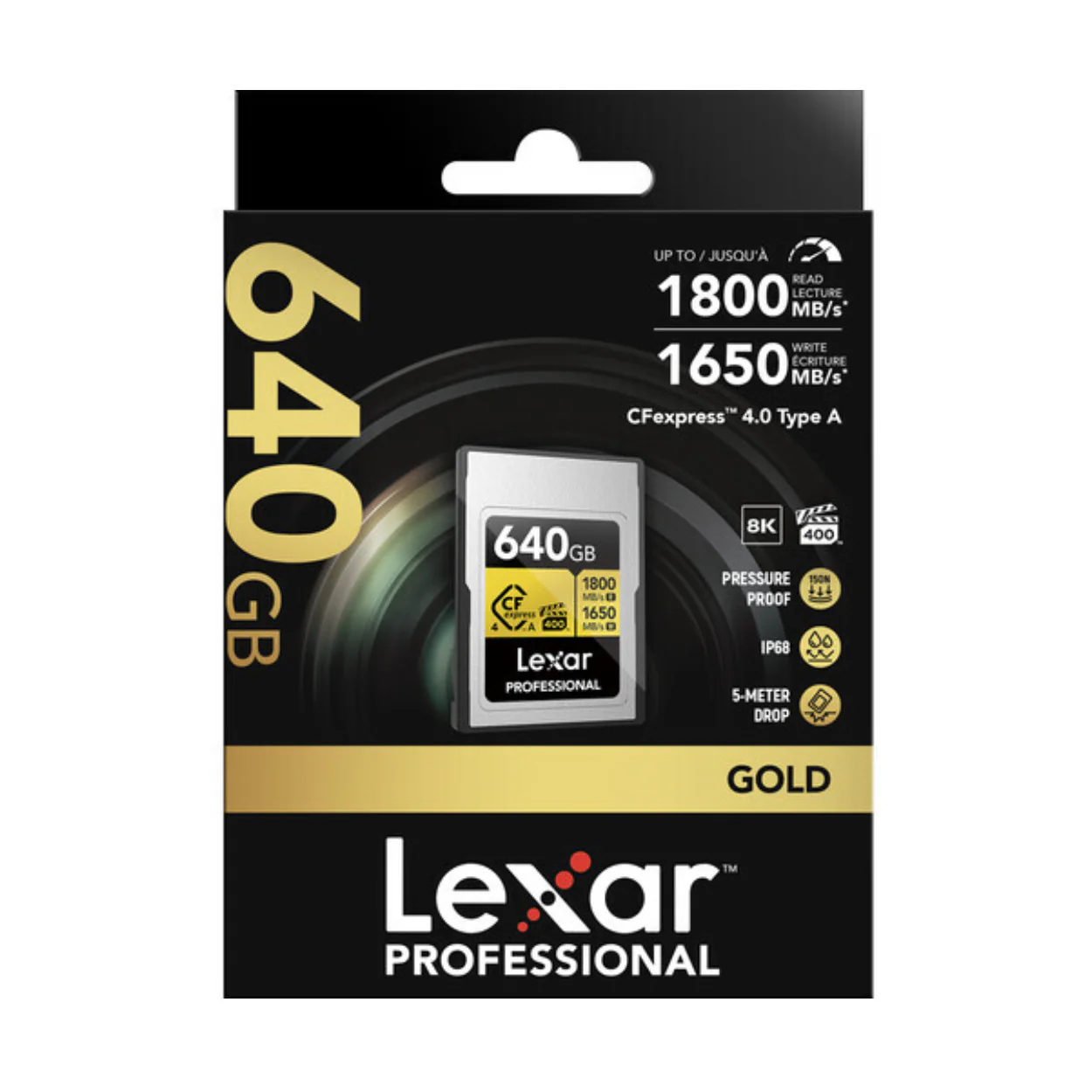 Lexar 640GB Professional GOLD CFexpress 4.0 Type A Memory Card - Image 5