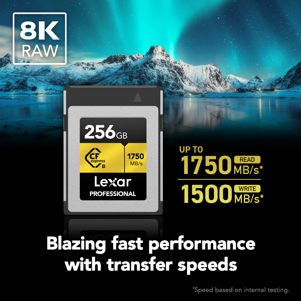 Lexar 256GB Professional CFexpress Type B Card GOLD Series - Image 3