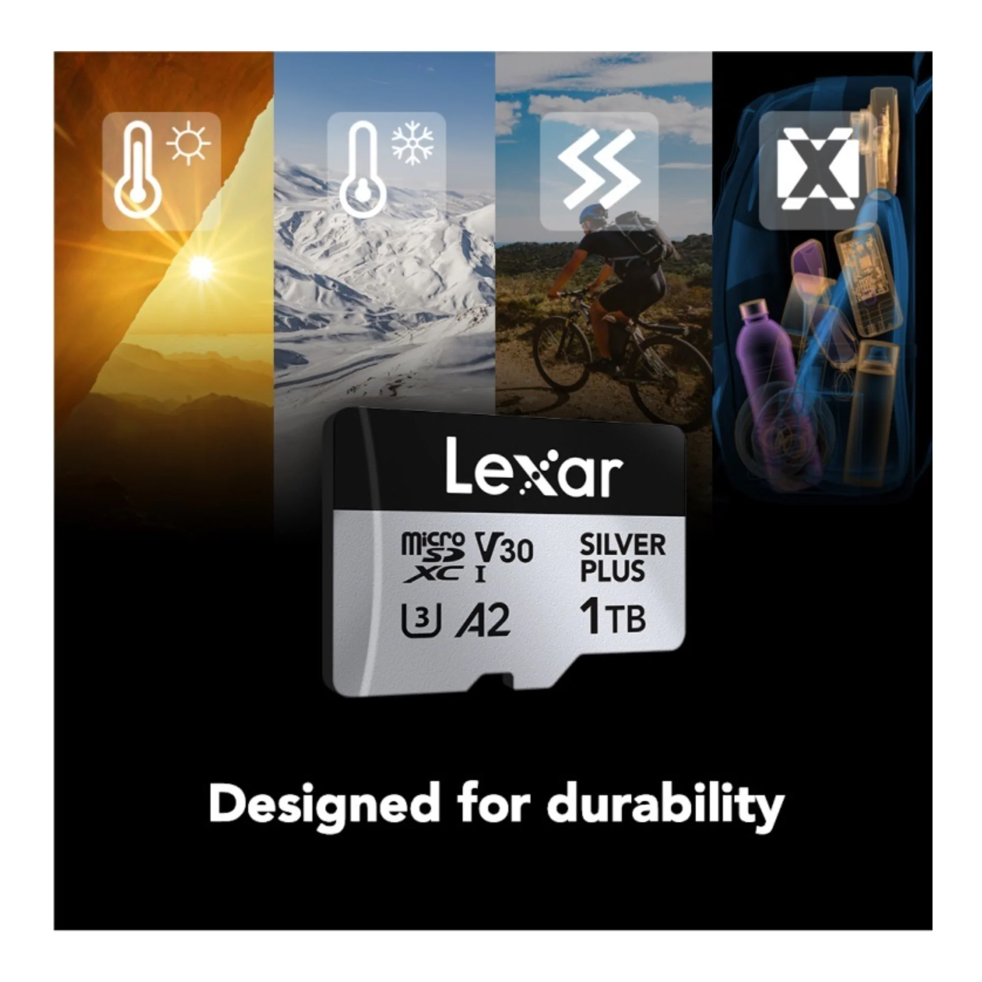 Lexar 1TB Professional SILVER PLUS UHS-I microSDXC Memory Card with SD Adapter - Image 6