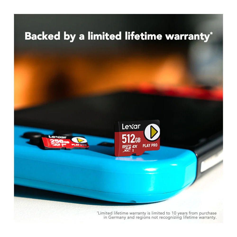 Lexar 512GB PLAY PRO microSDXC Express Memory Card - Image 5