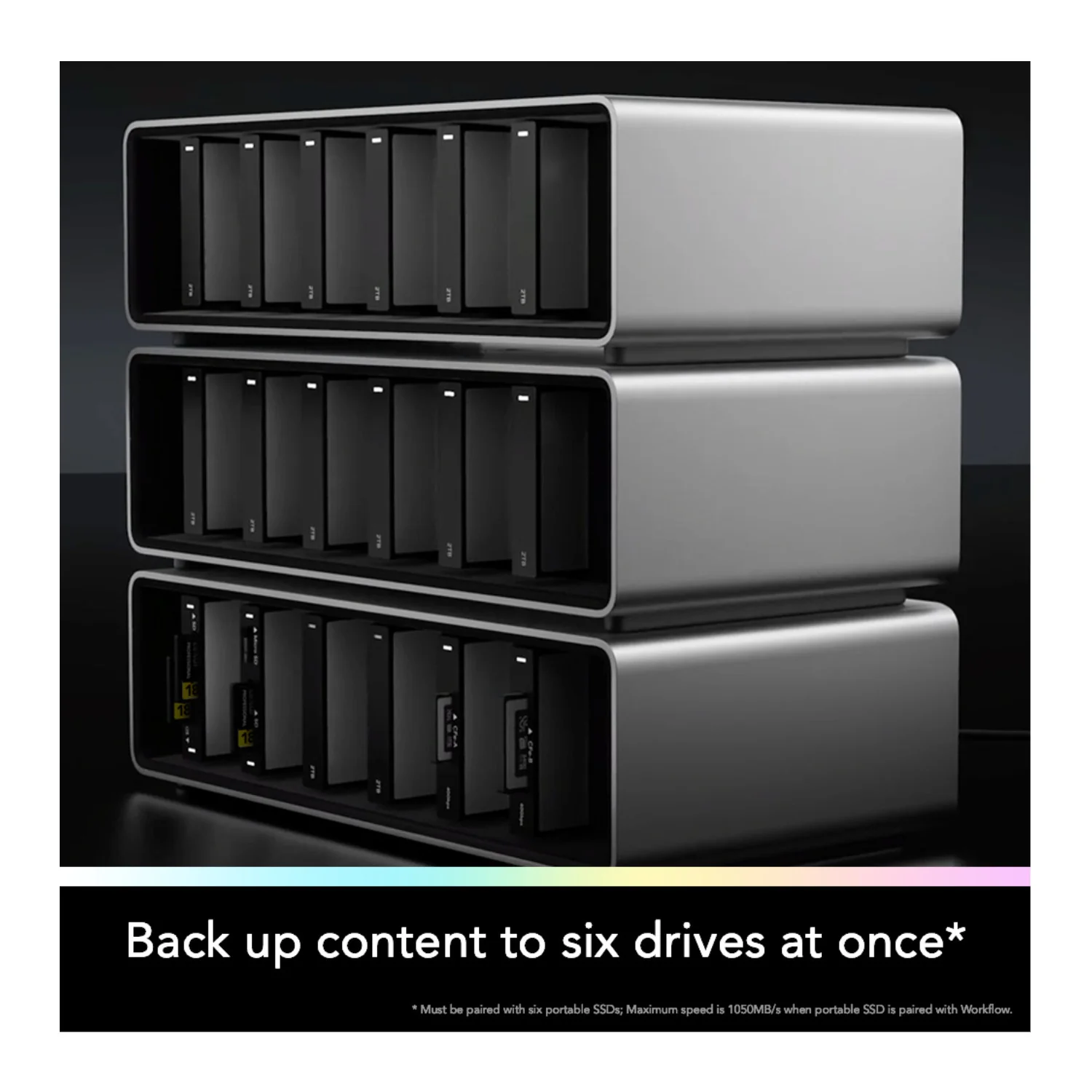 Lexar Professional Workflow Docking Station with 6 Customizable Bays with Thunderbolt 4 Connectivity - Image 4
