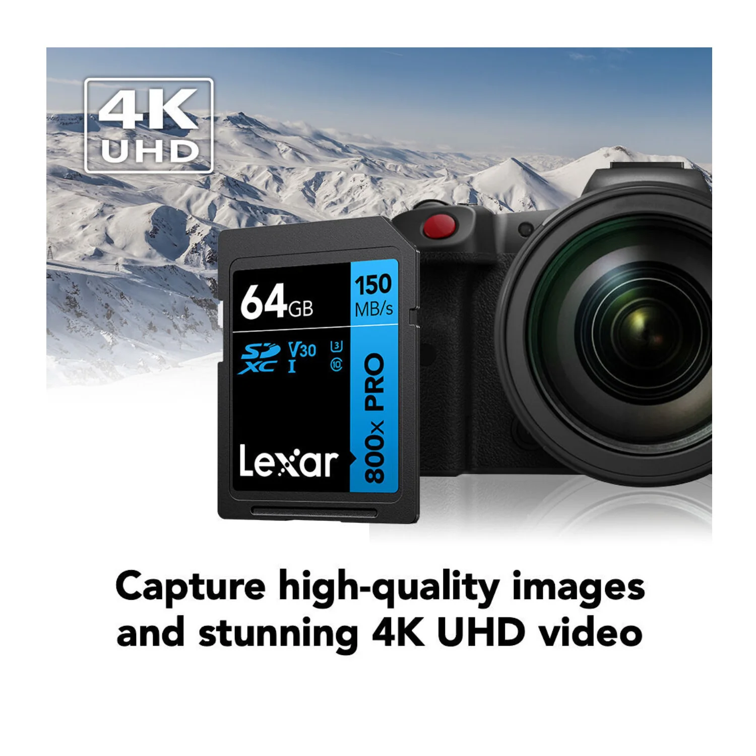 Lexar 64GB High-Performance 800x PRO UHS-I SDXC Memory Card (BLUE Series) - Image 3