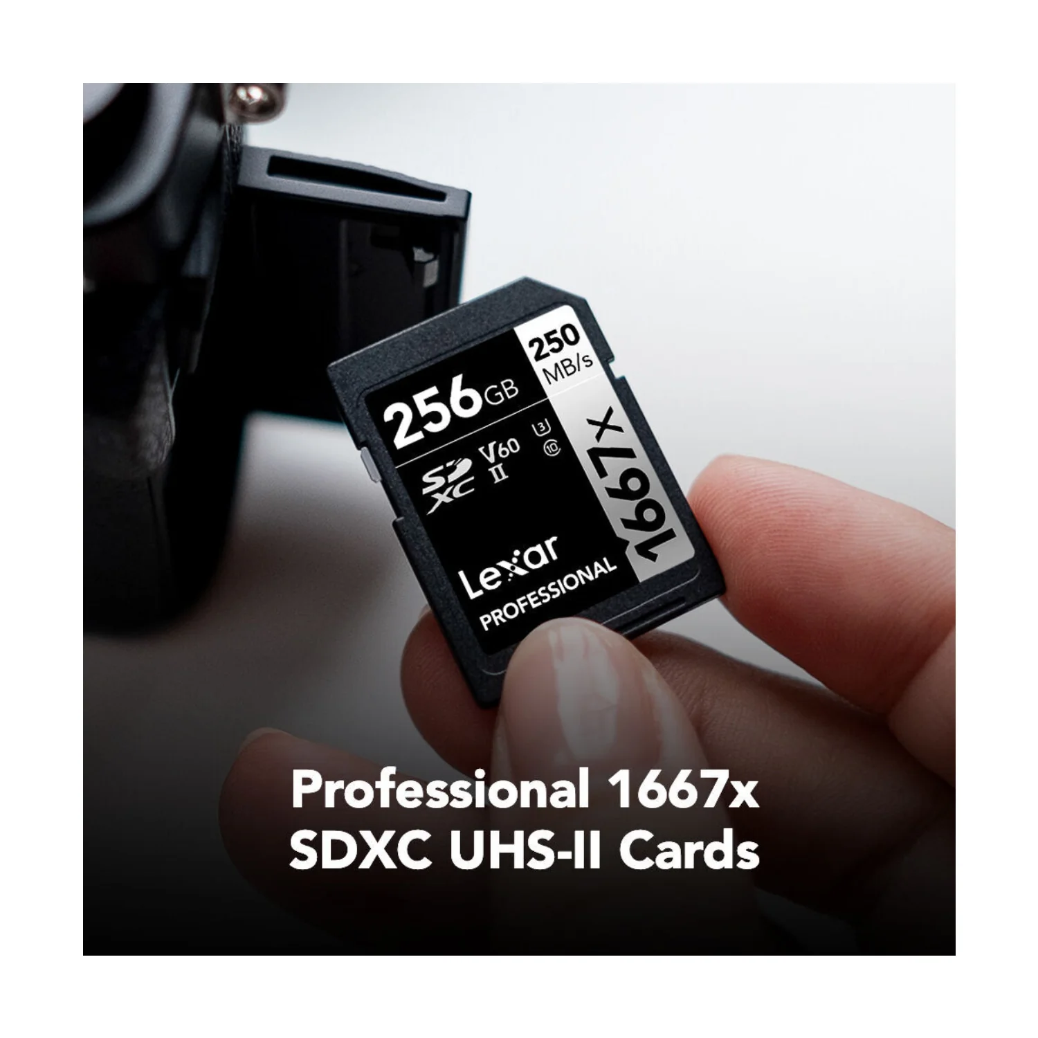 Lexar Professional SDXC 1667X UHS-II V60 4K 256GB Memory Card (2-Pack) - Image 6