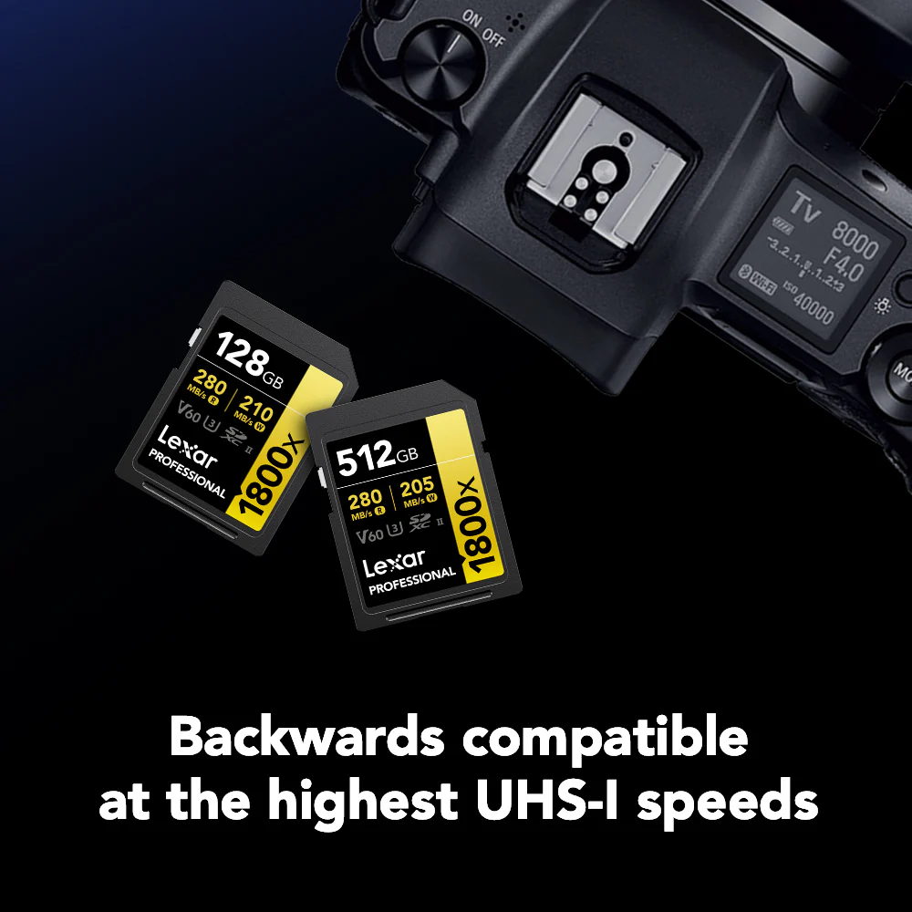 Lexar 256GB Professional 1800x UHS-II SDXC Memory Card (GOLD Series) - Image 6