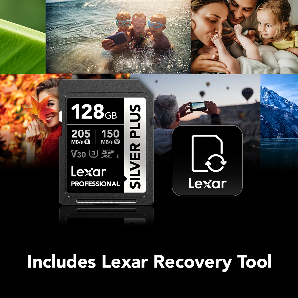 Lexar 128GB Professional SILVER PLUS UHS-I SDXC Memory Card - Image 7